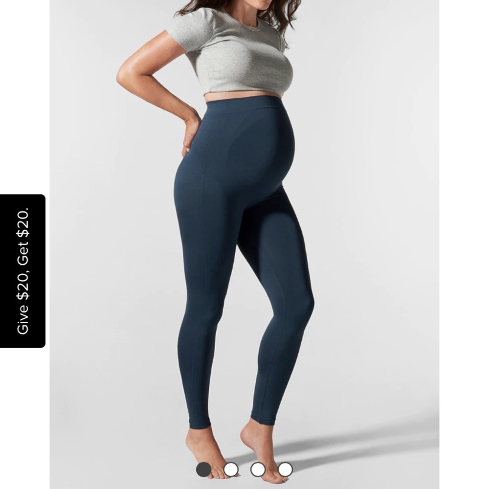 Blanqi Maternity Belly Support Leggings Sz M